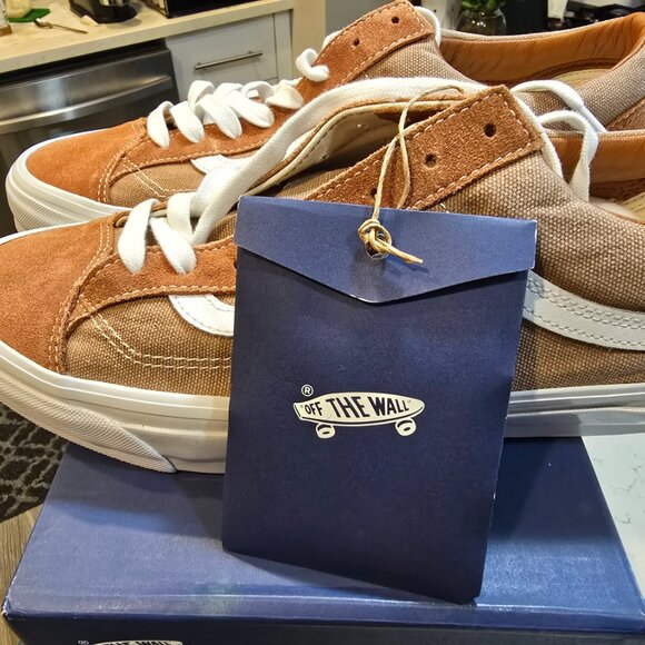VANS LX Premium Old Skool 36 WASHED BROWN 2025 Men's Skateboarding Shoes 10 NEW - Picture 5 of 15